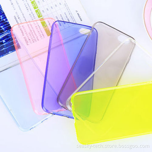 Colorful soft TPU case for iPhone 6